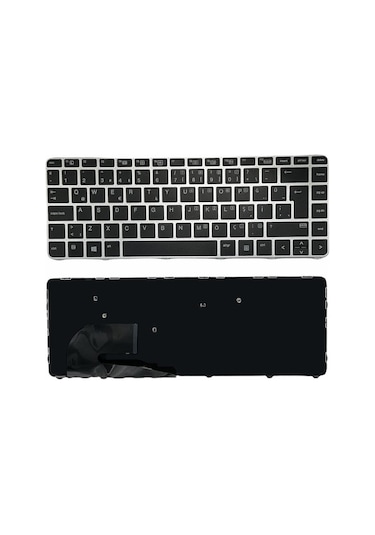 HP Uyumlu EliteBook 840 G3 G4 Notebook Klavyesi - Siyah - TR