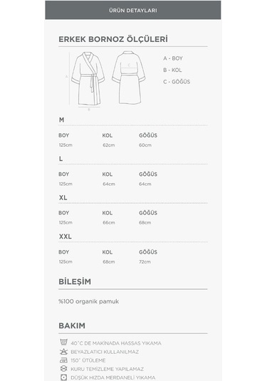 Ecocotton Vanya Krem/krem %100 Organik Pamuk 10 Parça Aile Bornoz Seti M-l Krem