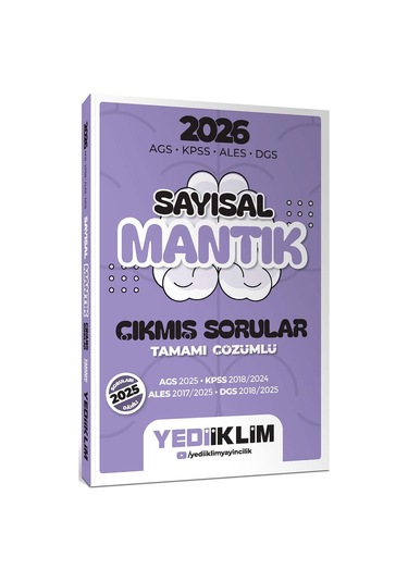 Yediiklim 2026 Ags Kpss Ales Dgs Sayısal Mantık Tamamı Çözümlü Çıkmış Sorular