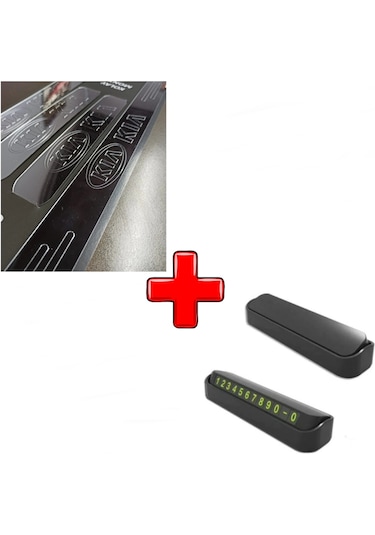 Kia Sportage ile Uyumlu Kapı Eşiği ve Kapaklı Numaratör (Park Tel)