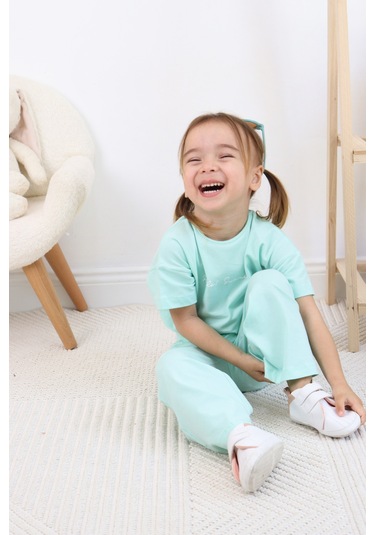 Kız Çocuk Hello Summer Baskılı Model Alt-üst Takım 001