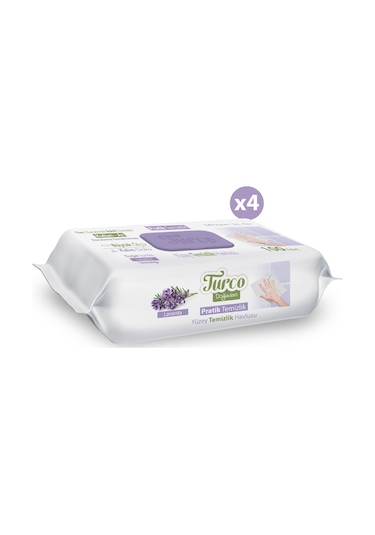 Baby Turco Doğadan Pratik Yüzey Temizlik Havlusu Lavanta 4 x 100 (400 Yaprak)