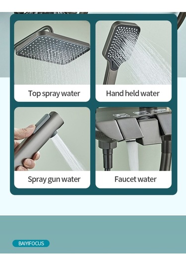 Nefa Yapı Piyano Gri Duş Ünitesi Diğer