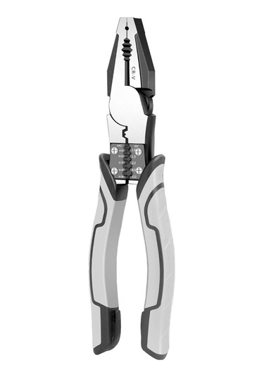 Aubyhe Endüstriyel Çelik Pense, Anti-kayma Kollü, Telli Kabloları Kesme-soğutma, Çok İşlevli Elektrikçi Aleti 9 İnç Gri