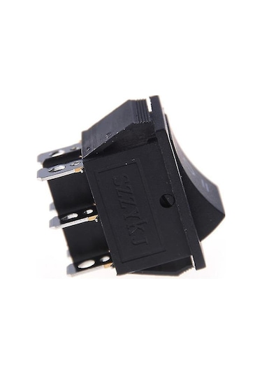 Tenfowee Kcd4 Çift Yönlü Kaya Anahtarı - 6 Pinli, 16a/250v Ac, Siyah Anahtar