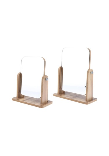 Suntek Ahşap Tabanlı Seyahat 2 Boyutlu Retro Kozmetik Masa