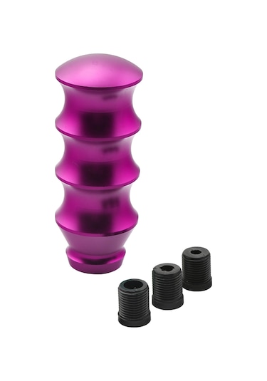 Dianziye Alüminyum Vites Topu - Evrensel Manuel Ve Otomatik Vites Uyumlu 8mm,10mm,12mm - Mor Renk - Konforlu Tutuş - Direk Montez Mor