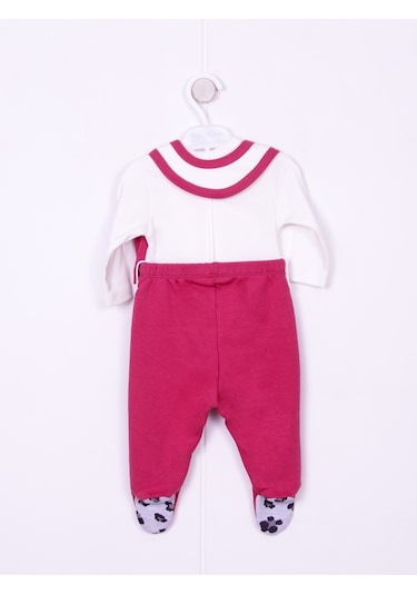 Aydodo Kız Bebek 5li Zıbın Set Pembe Bebe Takım Gülkurusu