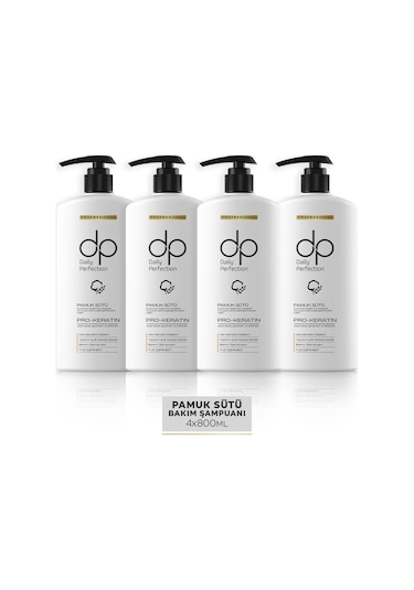 Dp Daily Perfection Şampuan Pamuk Sütü 4 x  800 ML