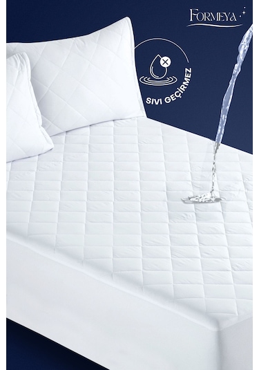 Formeya Kapitone Fitted Su Geçirmez Pamuk Yatak Koruyucu Alez 10 Ebat