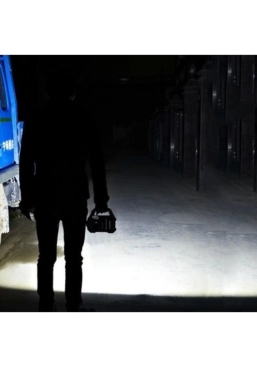 Novahub Taşınabilir Super Parlak Led Çalışma Işığı Kamp Işığı Güneş Usb Şarj El Feneri Soğuk Siyah Siyah