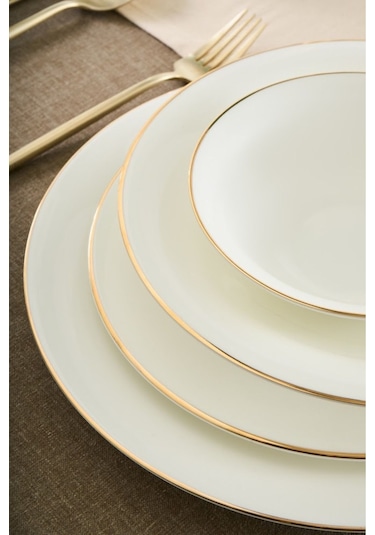 Karaca  Fine Pearl Fame 55 Parça 12 Kişilik Yemek Takımı Gold