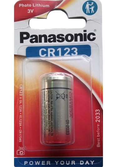 Panasonic Cr123al/1b 3 Volt Lityum Cr123 Tekli Fotoğraf Makinesi Pili
