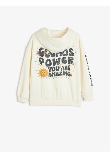 Koton Kapşonlu Sweatshirt Kanguru Cepli Uzun Kollu Baskılı Şardonlu Pamuklu Ekru 5wkg10094ak Ekru Koton Kapşonlu Sweatshirt Kanguru Cepli Uzun Kollu Baskılı Şardonlu Pamuklu Ekru 5wkg10094ak Ekru