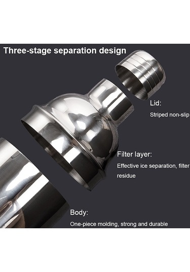 Pazly By-011 11'lı Oval Ahşap Standlı Çalkalayıcı Seti 350ml Barmenlik Paslanmaz Çelik Bambu