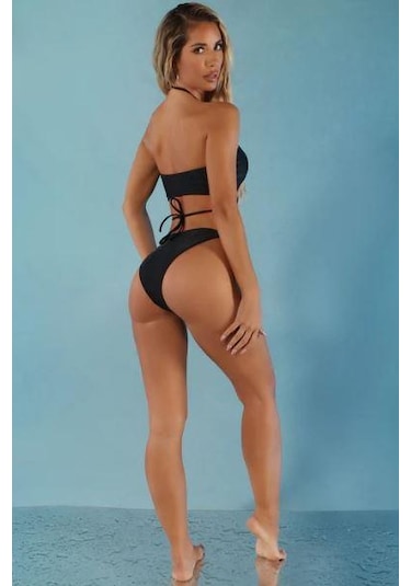 Deep Beach Bağlama Detaylı Bikini Takım Db200780bt 001