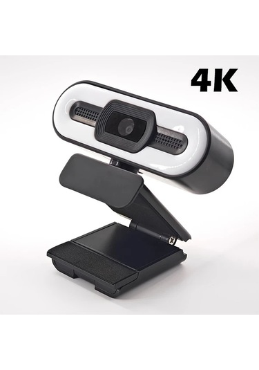 Dashanshop 3k/4k Webcam Gürültü Önleyici Mikrofon Dokunmatik Aydınlatma Işık Halkası Pc/mac Uyumlu