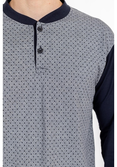 Erkek 1004 Jakarlı Süprem Pijama Takımı Füme Füme