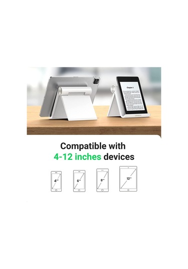 Cbtx Ugreen 50748 İpad Pro 11 İle Uyumlu Telefon Tutucu İpad Mini 6 Air İphone 13 Pro Max Galaxy S21 - Beyaz