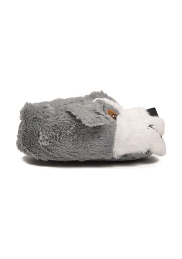 Gri Köpek Desenli Unisex Panduf 26k001 Gri