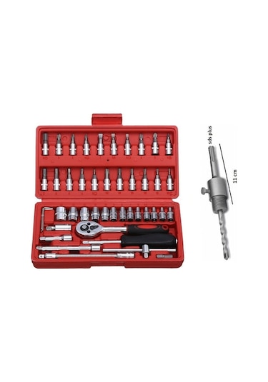 46 Parça Lokma Takımı Mini 1/4 Lokma 1 Set