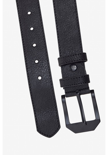 Erkek Sıyah Kahve Siyah-kahverengi 2'li Kot Kemeri Kutulu Set Sıyah Kahve