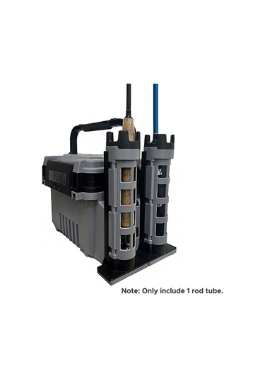 Jeehugo Kırmızı Plastik + Kauçuk Olta Çubuğu Tutucu, 28cm Yükseklik, 4.5cm İç Çap, 200g Ağırlık