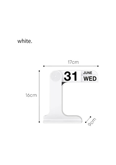 Döndürülebilir Takvim Oturma Odası İçin Döndürülebilir Masa Takvimi Süt Beyazı