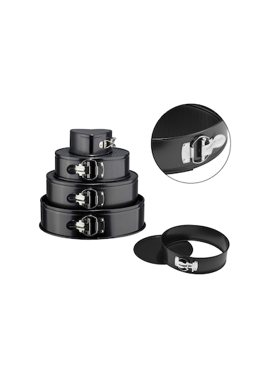 Sones 4'ü 1 Arada 4 İnç /7 İnç /9 İnç /10 İnç 1 Kalp Ve 3 Yuvarlak Pişirme Kabı Kek Kalıpları Fırın Tepsileri