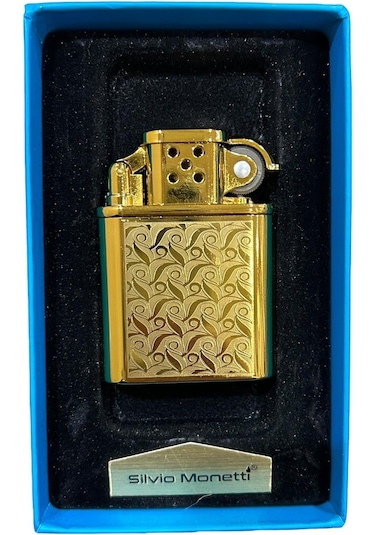 Sarı İşlemeli Gazlı Metal Çakmak 109461