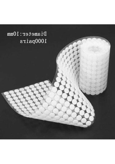 Pazly 1000 Çift Kendinden Yapışkanlı Velcro Disk, 10/15/20mm, Polyester/naylon, Ayakkabı İçin, Çevre Dostu, Güçlü