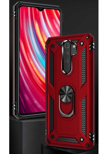 Xiaomi Redmi Note 8 Pro Kılıf Zore Vega Kapak-Siyah