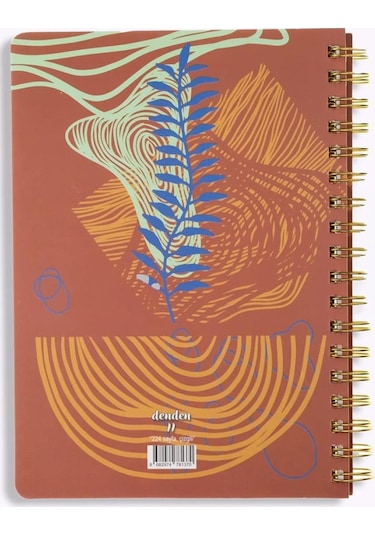 Denden Redactar Kırmızı 17x24 Çizgili Defter Çok Renkli