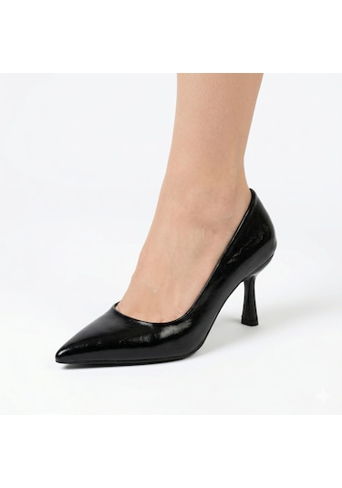 Ayakkabımood Siyah 6 Cm İnce Topuklu Kadın Stiletto Ayakkabı