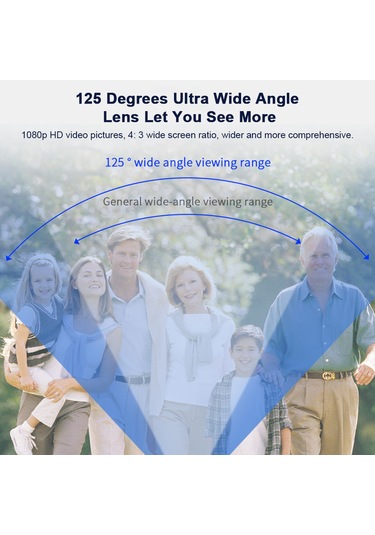 Tenfowee Akıllı Wifi Zili - Uzak Video Konuşma, Hd İki Yönlü Görüntü, 125 Geniş Açı, İçinli Batarya Ve Zil Alıcısı