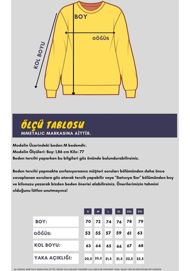 MMetalic Siyah Erkek Supermagic Göğüs Baskılı Basic Sweatshirt 001