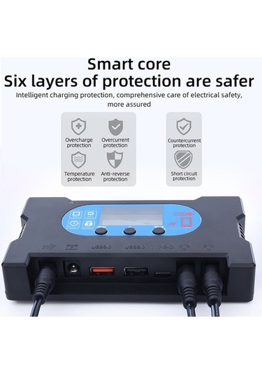 Pazly 30a Güneş Şarj Kontrol Cihazı 12v/24v Pwm Oled Ekran Çift Usb/type-c Akıllı Regülatör