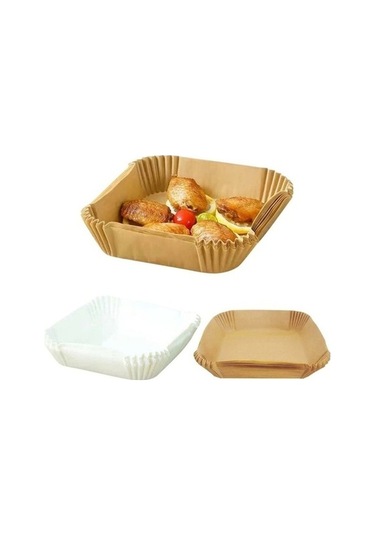 Ulzyvf Createtech Yağ Silikon Sarı Kare Kağıt Kağıdı Hava Fritöz Ambition 20cm Açık 100 G - 20'li Paket Açık Sarı Açık Sarı