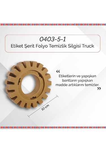 Brio Etiket Serit Folyo Temizlik Silgisi Truck