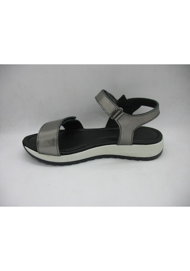 Piarmoni 494 Çelik Renkli Deri Anatomik Taban Sandalet 31-36 Çok Renkli