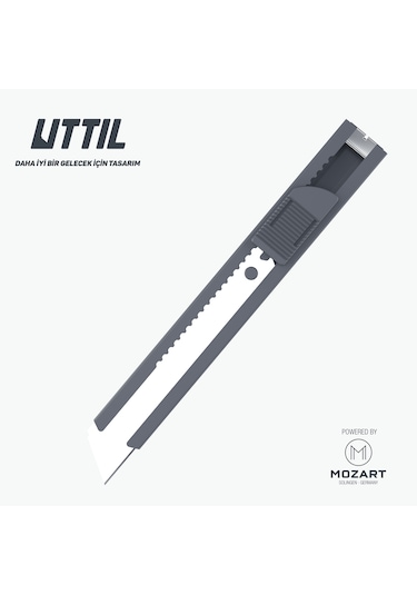 UTTIL Ptuk08-ns Cep Tipi Segmentsiz 18 Mm Metal Maket Bıçağı