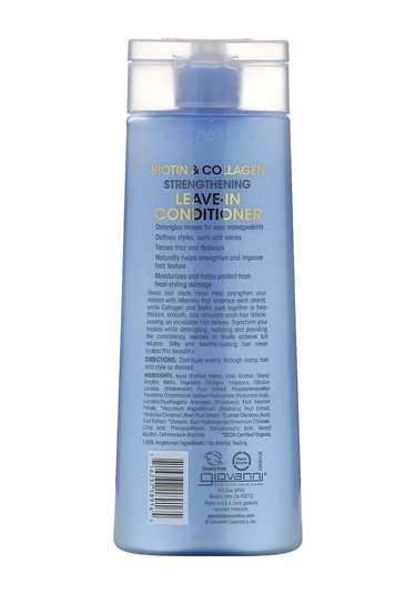 Giovanni Biotin & Collagen Güçlendirici Durulanmayan Saç Kremi 250ml