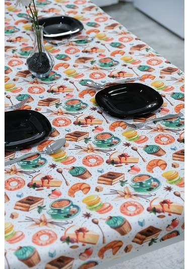 Sufre Sıvı Geçirmez Masa Örtüsü Sofra Bezi Sofra Örtüsü Piknik Örtüsü Cakes