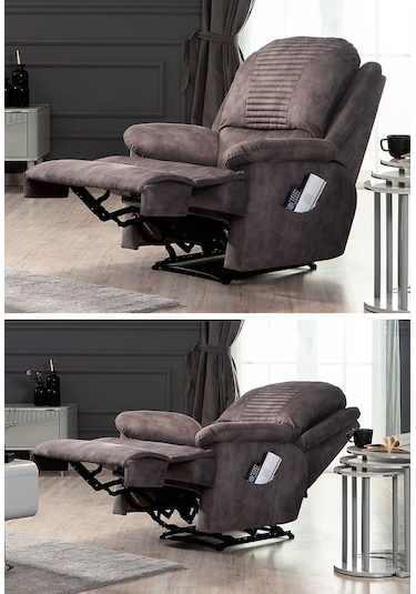 Essen Antrasit Leon Kumaş Tv Koltuğu - Baba Koltuğu