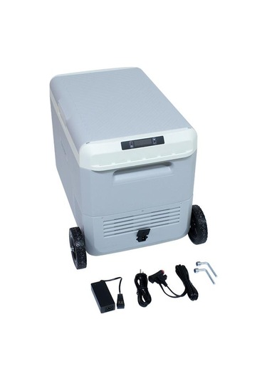 50 Litre Tekerlekli Oto Buzdolabı Çift Bölmeli, Çift Kontrollü