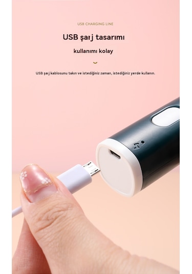 Eternal Luck Akülü Elektrikli Yumurta Çırpıcı Koyu Yeşil