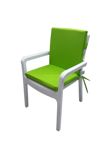 Mirzade 4 Adet Elit Su Geçirmez Yüksek Arkalı Minder-fıstık Yeşil