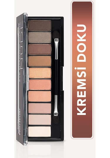 Flormar 10'lu Far Paleti (AÇIK NUDE VE TOPRAK TONLARI) - Eyeshadow Palette - 001 Nude - 8690604479511