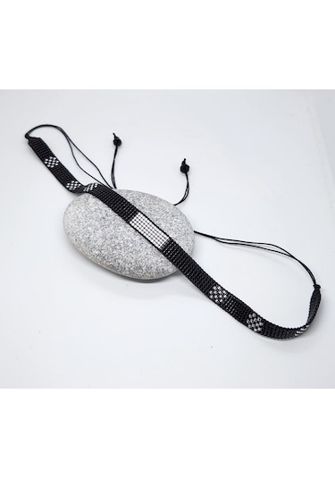Harmel Jewelry Miyuki Dokuma Choker Siyah