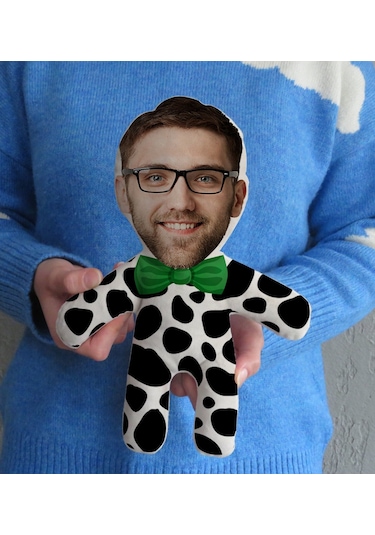 Bk Gift Hediye Kutusunda Kişiye Özel Fotoğraflı Eğlenceli Surat Bebek Yastık-16, Arkadaşa Hediye, Sevgiliye Hediye, Doğum Günü Hediyesi